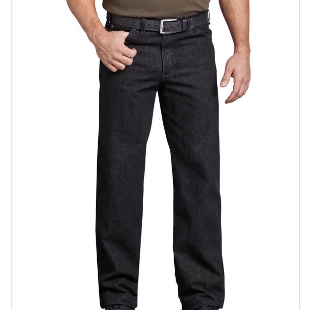 Dickies regular fit black work jeans 30x30